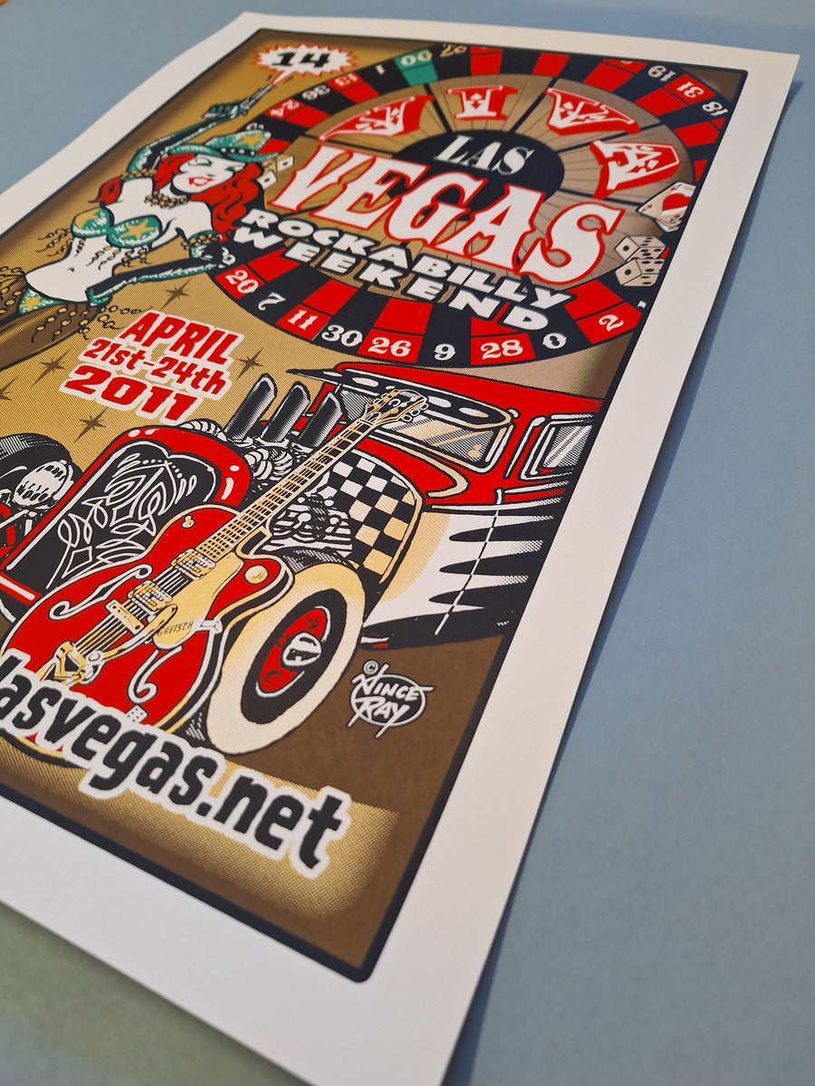 Viva Las Vegas Silk Screen Poster 14 – Vince Ray