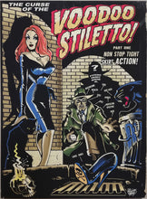 Load image into Gallery viewer, Vince Ray Voodoo Stiletto art lowbrow stretched canvas print