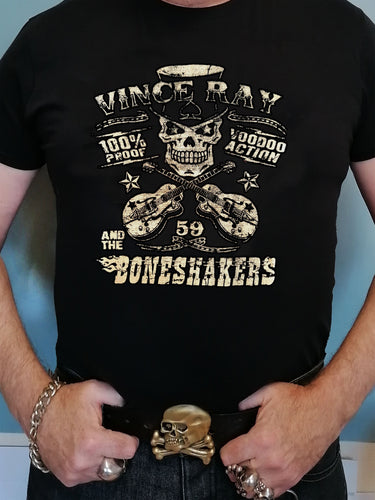 Vince Ray Boneshaker Crossed guitars t-Shirt