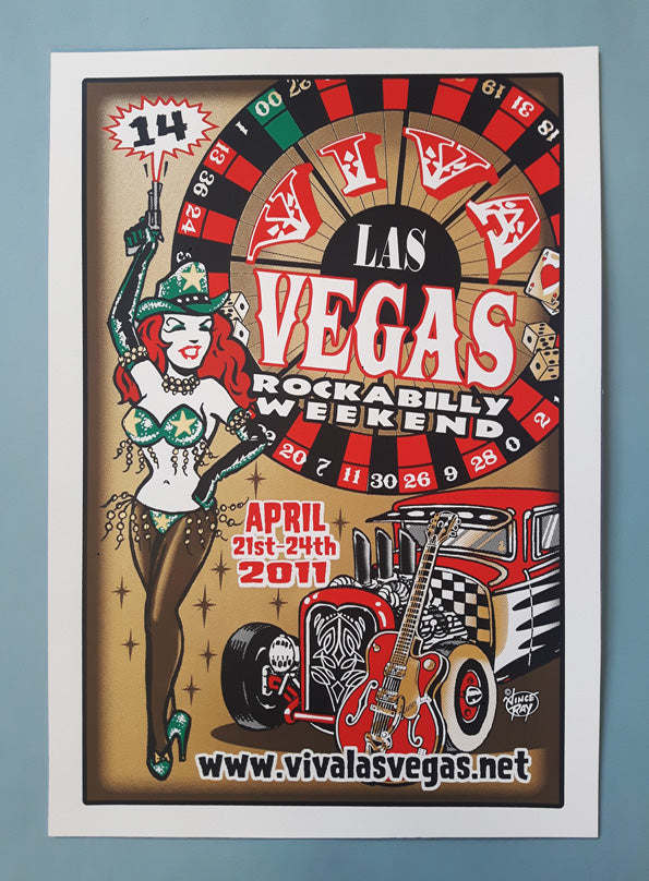 Viva Las Vegas Silk Screen Poster 14
