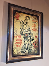 Load image into Gallery viewer, Voodoo Sword in gold frame