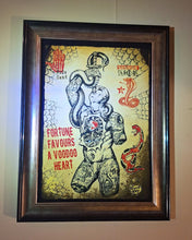 Load image into Gallery viewer, Voodoo Sword in gold frame