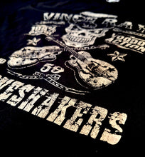 Load image into Gallery viewer, Vince Ray Boneshakers T-Shirt - Crossed guitars