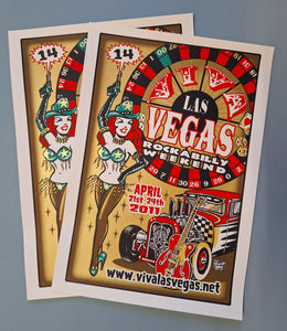 Viva Las Vegas Silk Screen Poster 14