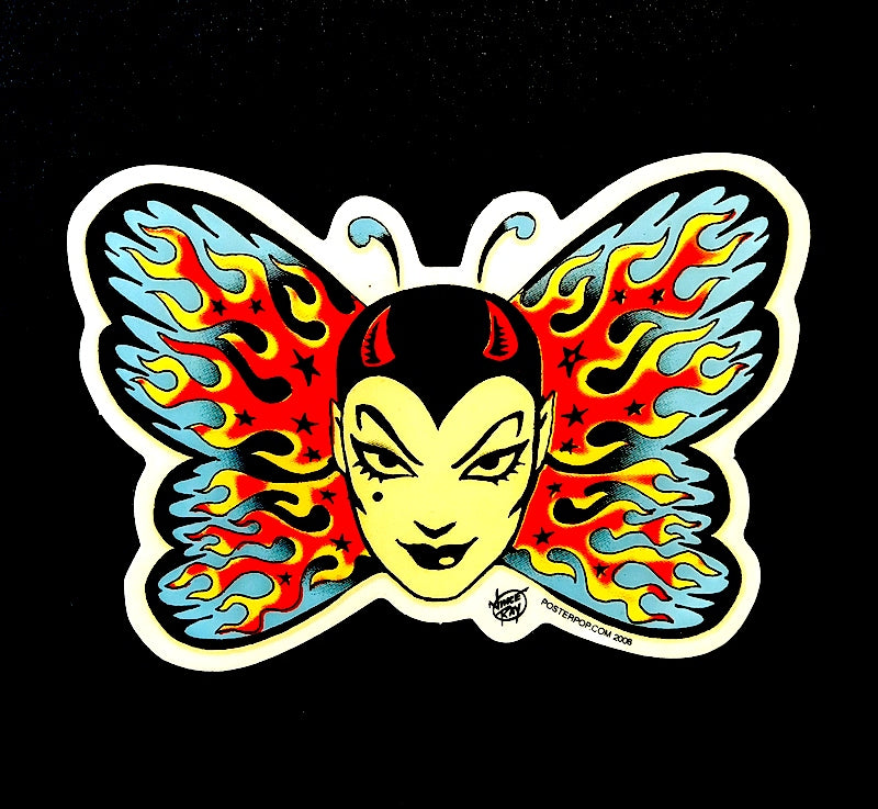 Vince Ray Butterfly sticker