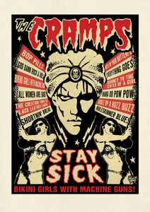 Stay Sick (The Cramps) A3 Poster Print