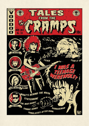 Tales from The Cramps A3 signed art print