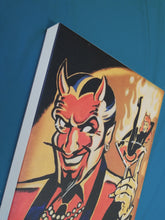 Load image into Gallery viewer, Vince Ray Devil Guy lowbrow art print on canvas 