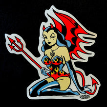 Load image into Gallery viewer, Vince Ray Devil Girl Sticker