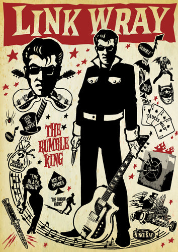A3 Link Wray Poster Print