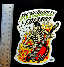 Load image into Gallery viewer, Vince Ray Pyschobilly Freakout sticker
