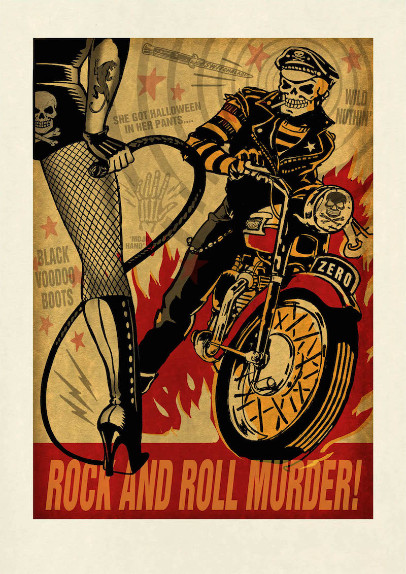 Rock & Roll Murder A3 Poster Print