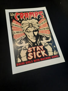 Stay Sick (The Cramps) A3 Poster Print