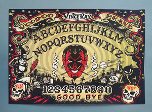 Vince Ray Ouija Board Print on glossy card