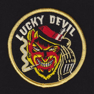 Vince Rays embroidered patch, Lucky Devil