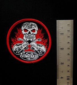 Vince Ray`s embroidered patch, Everybody Smokes in Hell