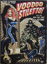 Load image into Gallery viewer, Vince Ray Voodoo Stiletto art lowbrow stretched canvas print